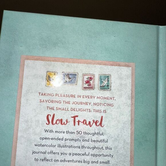 Slow Travel A Guided Reflective Journal For Vacation and Travel Hardcover NEW - Picture 3 of 5